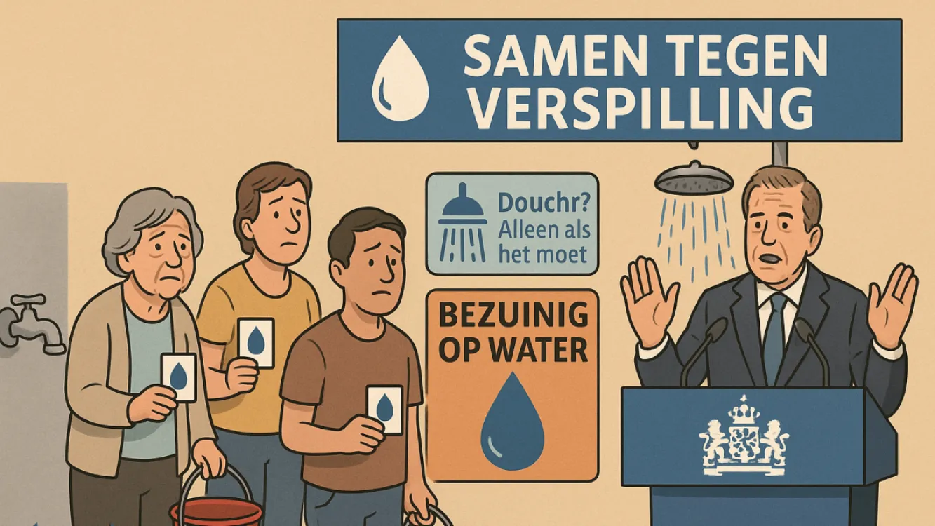 NOS Stories: Geen water, geen douche, geen leven: Nederland af op nieuwe crisis: Binnenkort het drinkwater op rantsoen